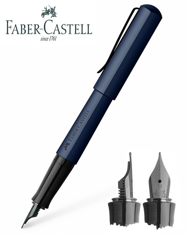 Ручка перьевая Faber-Castell Hexo Blue, F  (150541)