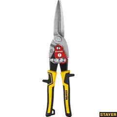 STAYER Cobra, 290 мм, прямые удлинённые ножницы по металлу (23055-29)