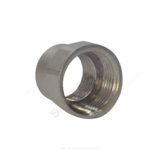 Муфта латунь никель переходная Ду 20х15 (3/4"х1/2") ВР RTP (РосТурПласт) 25171