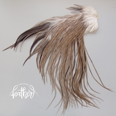 Половинка седла петуха Whiting, цвет Medium Brown Dun (##12-10)