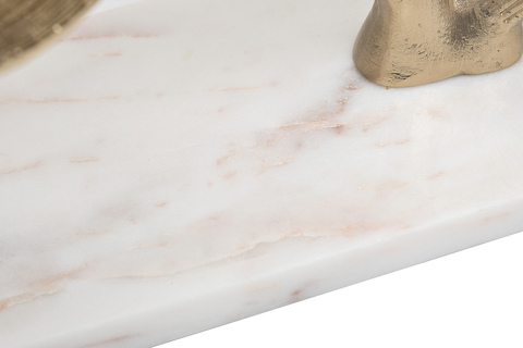 Декор настольный 51см Garda Decor Flora на мраморной подставке