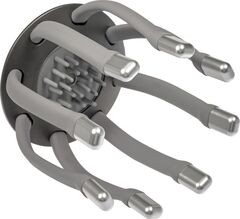 Массажёр для головы вибрационный БРУКЛИН, серый Bradex