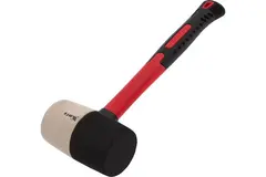 Киянка резиновая, 680 г, черно-белая резина, фибергласовая рукоятка Matrix, 11172