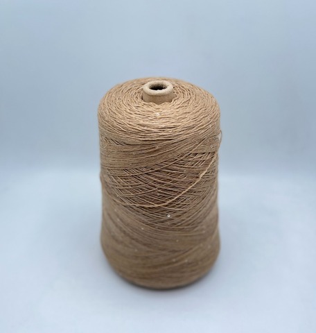 Бобинная пряжа (пр.Италия).art-Merino paillettes 380м/100гр, 96% меринос, 4% Пайетки(3мм)(полиэстер), цвет-Бежевый,неоднотонный+прозрачная пайетка(3), арт.31117