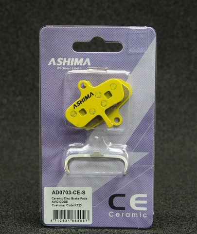 Колодки Ashima AD-0703-ce для тормозов Avid Code 5/7 керамические