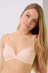 Бюстгальтер с формованными чашками без косточек LISCA DELIGHTFUL 60525_Королевский розовый