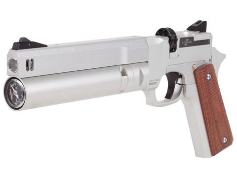 Пневматический пистолет Ataman АР16 Silver стандарт 4,5 мм