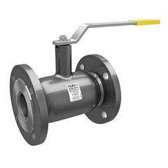 Кран стальной шаровой цельносварной LD КШ.Ц.Ф.150.016, DN-150 PN-16, длина-410мм, полнопроходной, фланцевый с ручкой