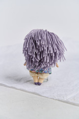 Декоративная текстильная куколка, 13х9 см, Россия