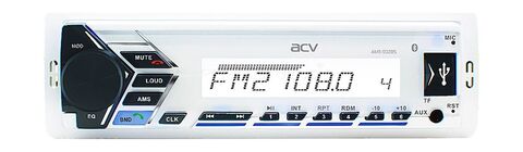 Аудиосистема 1DIN ACV, белый, USB/SD/FM/AM/3RCA/SUB/QuickCharge/4*50Вт