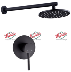 Комплект для душа Warmer Black Line 400200-10D