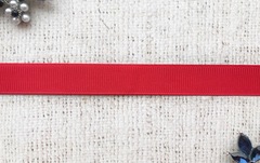 Лента репсовая, ш. 1,5 см, алый