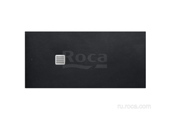 TERRAN Душевой поддон 1600X700 с сифоном и решеткой черный  Roca AP016402BC01400 фото