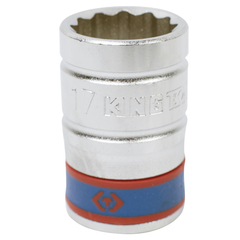KING TONY (433017M) Головка торцевая стандартная двенадцатигранная 1/2", 17 мм