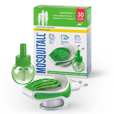 Комплект MOSQUITALL «Защита для взрослых. Для дома и дач
