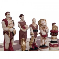 Декоративные большие каменные шахматы Spartacus