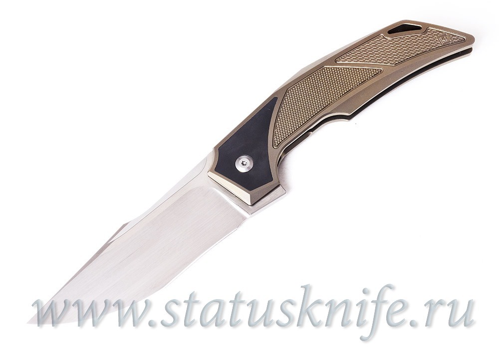 Нож CKF/BHARUCHA Justice (М390, титан, цирконий, ручной сатин)