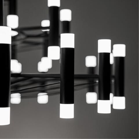 Подвесная светодиодная люстра Arte Lamp EMPIRE A2482SP-84BK