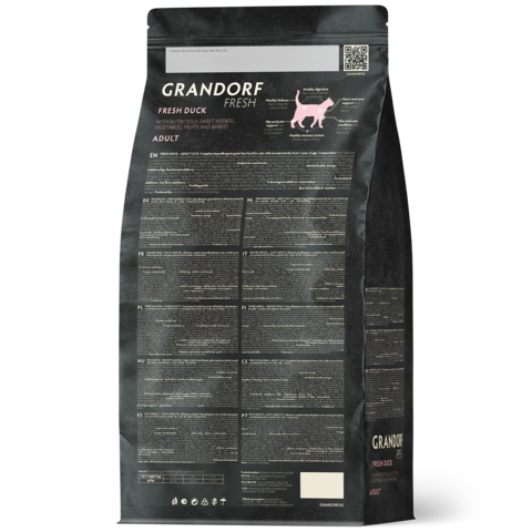 GRANDORF FRESH Свежее мясо утки с бататом для взрослых кошек