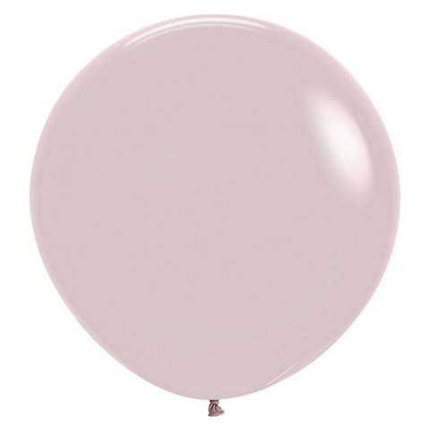 Большой шар пыльная роза ретро, пастель, 61 см