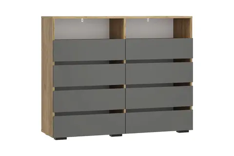 Комод Твист крафт / графит