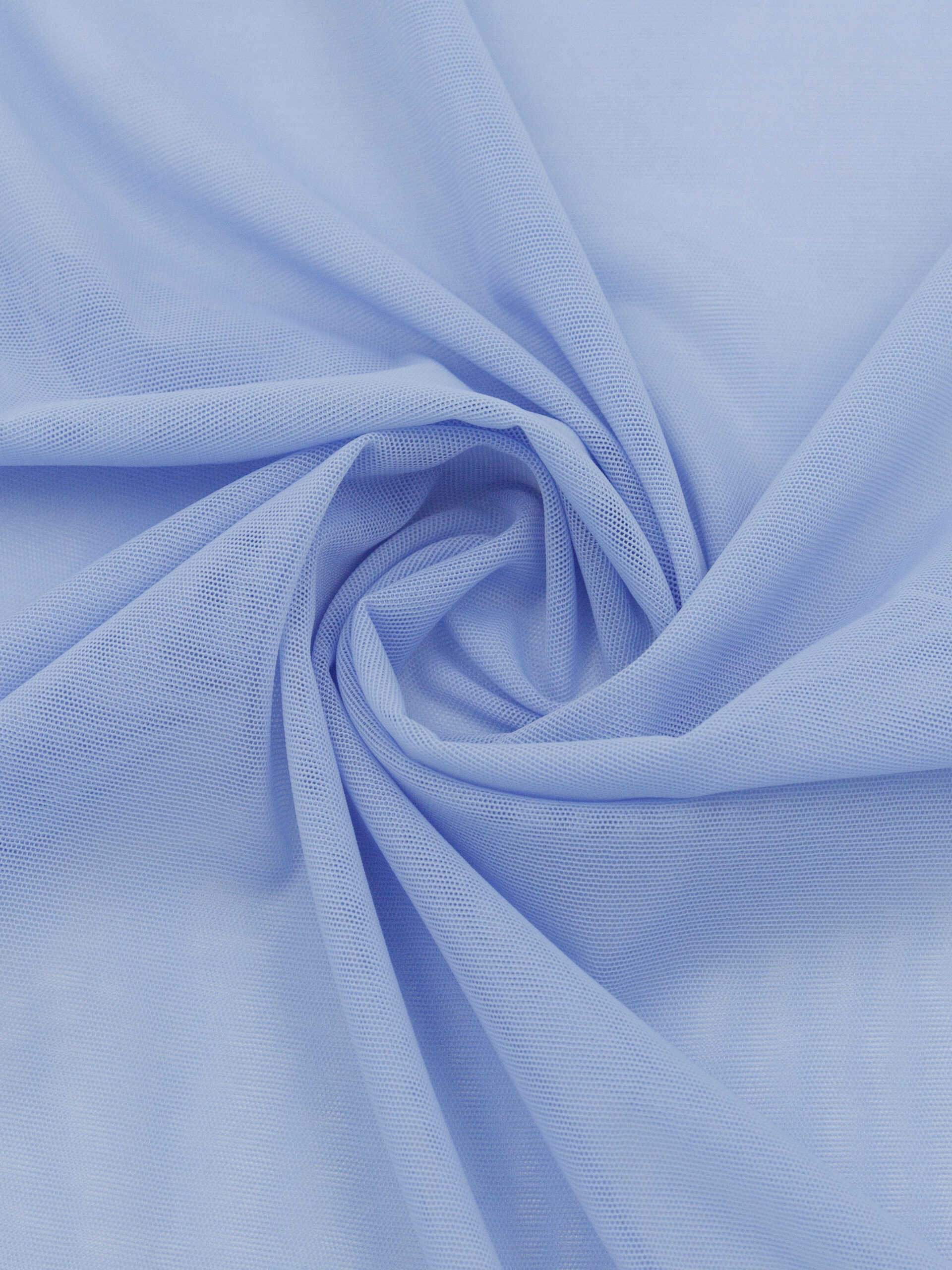 Сетка эластичная голубая метражом