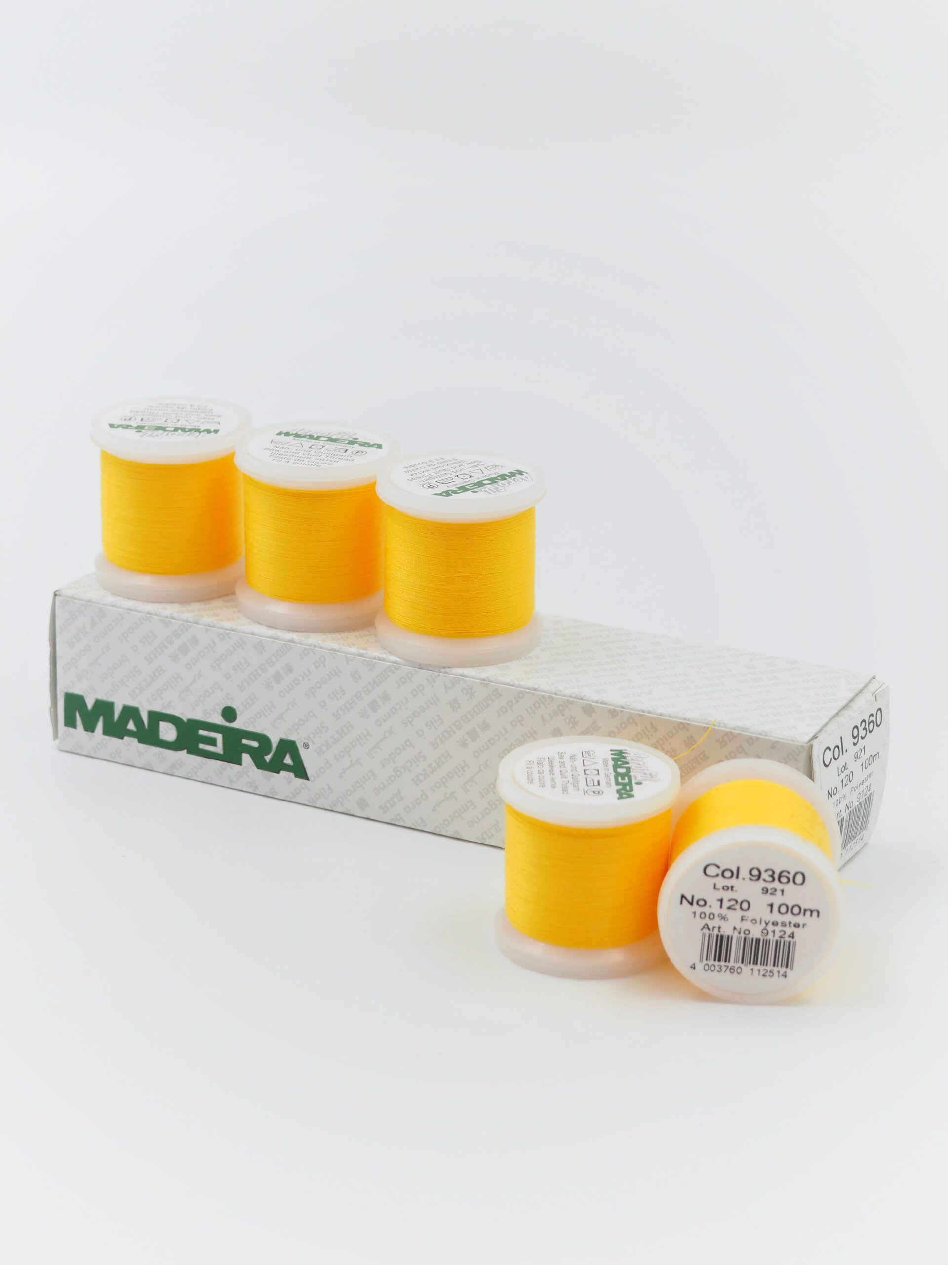 Нитки швейные Madeira aerofil № 120 Col. 9360 манго (100 м)