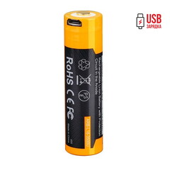 Аккумулятор Fenix 18650 ARB-L18-3500U 3500mAh с разъемом для USB