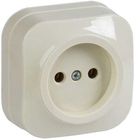 GLORY Роз. без з/к/ш о/у 10А РС20-2-ХК крем. IEK