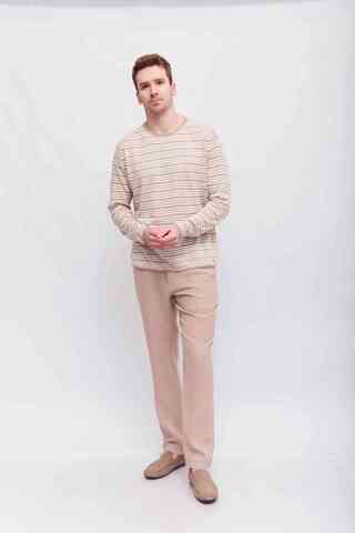 ROY ROBSON Джемпер в полоску изо льна с хлопком