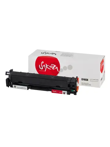 Картридж Sakura CF403X (201X) для HP LJ M252n, LJ M252dn, MFP-277dw, MFP-277n, пурпурный, 2300 к.