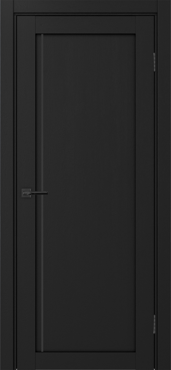 Дверь межкомнатная Оптима Порте Турин 565.11 АПП молдинг SB, цвет антрацит, экошпон, глухая
