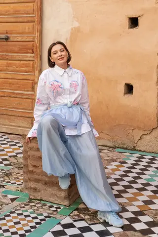 Брюки алладины вуаль REDKOE