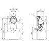 Ideal Standard i.life E266301 Писсуар с электронным смывом, нижняя подводка, работа от сети (трансформатор в комплекте, 100?240V~ 50?60Hz), с крепежами и фитингами в комплекте