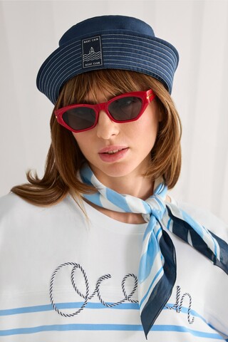 Marc Cain Sports Свитшот в морском стиле с вышивкой
