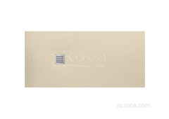 TERRAN Душевой поддон 1600X700 с сифоном и решеткой кремовый  Roca AP016402BC01500 фото