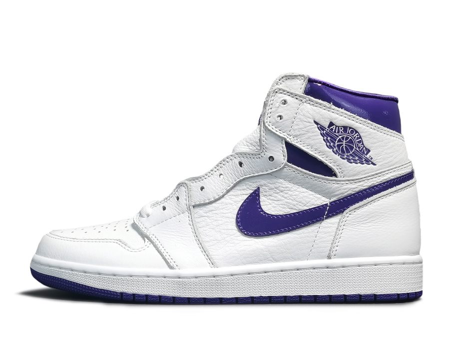 air jordan 1 purple and white