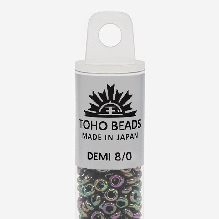 Японский бисер TOHO Demi 8/0 (№508), металлизированный, непрозрачный глянцевый