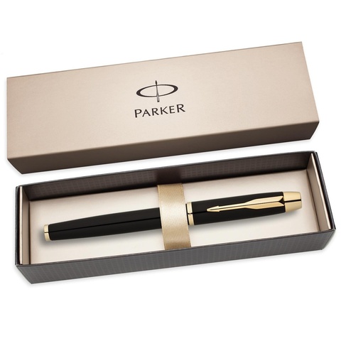 Ручка перьевая Parker IM Metal F221 Black GT (S0856190)