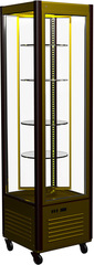 Шкаф кондитерский Полюс Сarboma R400CВР Люкс (D4 VM 400-2 (коричневый-золотой))