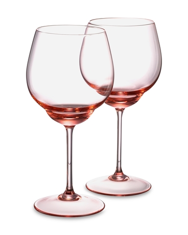 Набор бокалов для красного вина 2шт 460мл Klimchi Тени розовый