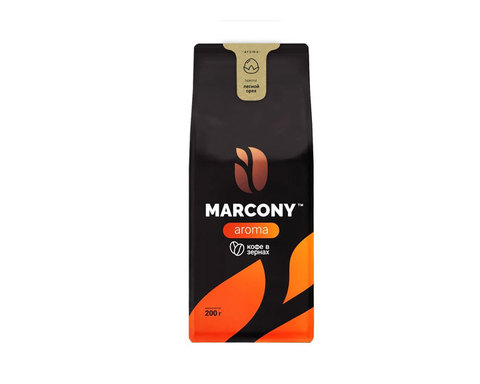 купить Кофе в зернах Marcony Aroma со вкусом Лесного ореха, 200 г