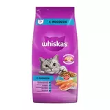 Сухой корм для кошек Whiskas, подушечки с паштетом, с лососем 5 кг