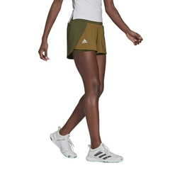 Женские теннисные шорты Adidas Match Shorts W - wild pine/aluminium/wild moss