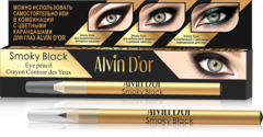 Alvin D`or P-18 Карандаш для глаз  Smoky Black 1,1г (в коробочке)