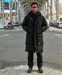 Удлиненная парка Alpha Industries Long Puffer Parka Black (Черная)