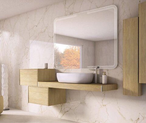 Cezares 41581 TAVOLONE Консоль подвесная 41581 Rovere tabacco, 90x43x8