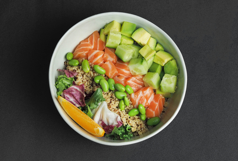 Боул с лососем