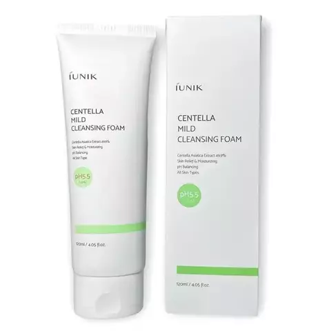 Мягкая очищающая пенка с центеллой IUNIK Centella Mild Cleansing Foam 120 ml