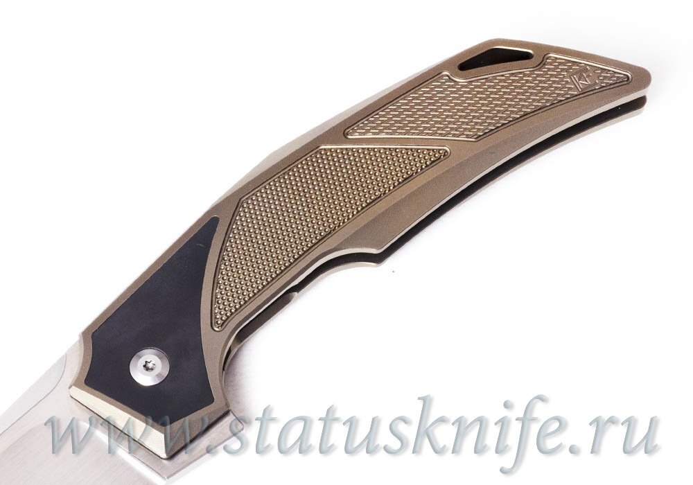Нож CKF/BHARUCHA Justice (М390, титан, цирконий, ручной сатин)